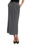 Bardot Amiah Mid Rise Maxi Skirt In Gray