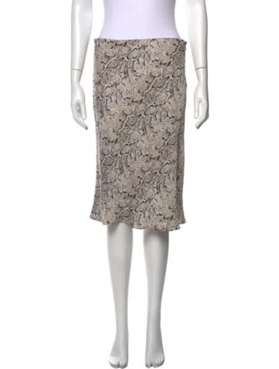 Pre-owned Bardot Animal Print Knee-length Skirt In Multicolor