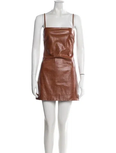 Pre-owned Bardot Animal Print Mini Dress In Multi