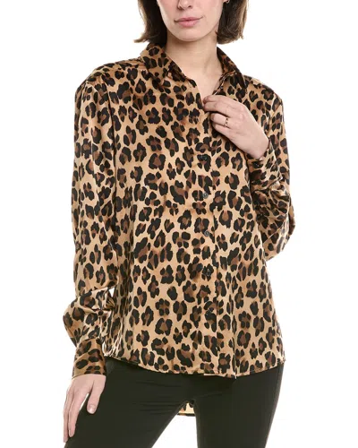 Bardot Animal Print Shirt In Brown