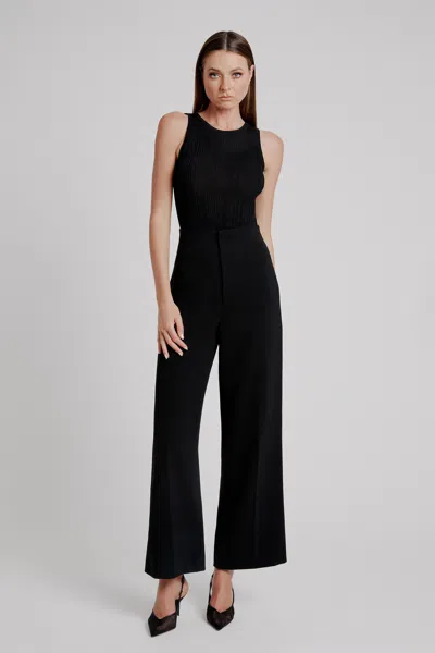 Bardot Anna High Waist Pant In Black