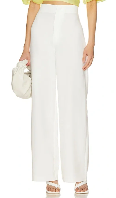 Bardot Anna High Waist Pant In White