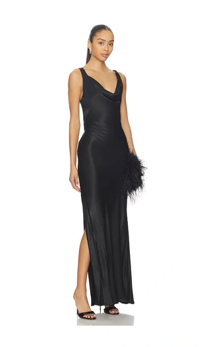 Bardot Anouk Cowl Neck Maxi Dress In Black
