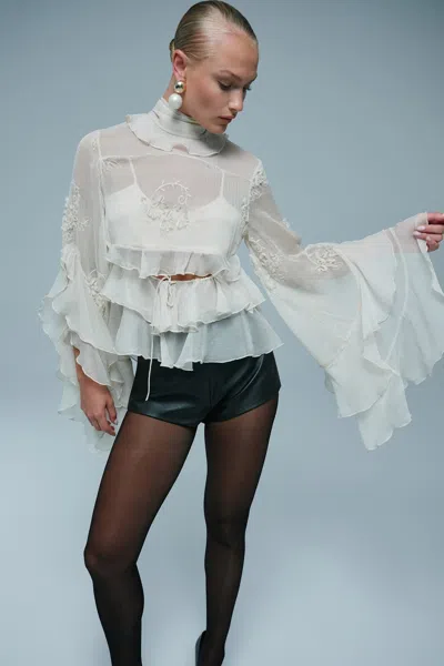 Bardot Anyssa Ruffle Blouse In Multi