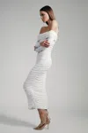 Bardot Arkie Knit Maxi Dress In Ivory