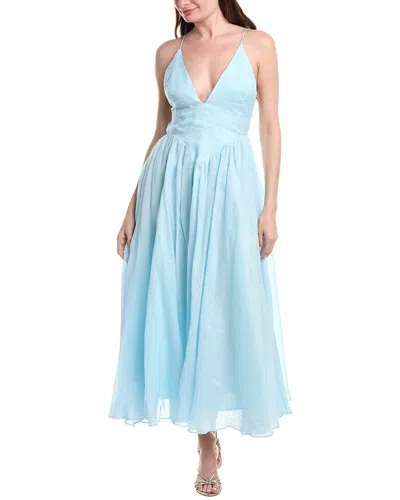 Bardot Arletha Halter Maxi Dress In Blue