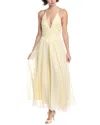 Bardot Arletha Cross-back Gathered Maxi Dress In Yellow