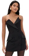 Bardot Arvess Strapless Mini Dress Black In Black