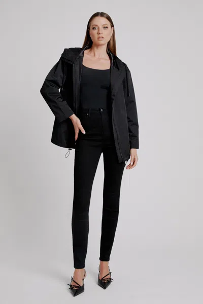 Bardot Astora Hooded Jacket In Black
