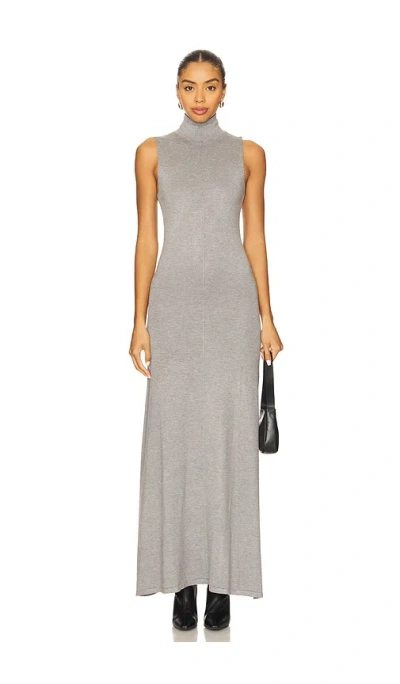 Bardot Astoria Knit Maxi Dress In Gray