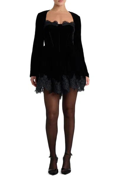Bardot Austen Lace Detail Minidress In Black