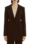 Bardot Austyn Longline Blazer In Black