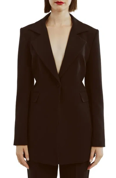 Bardot Austyn Longline Blazer In Black
