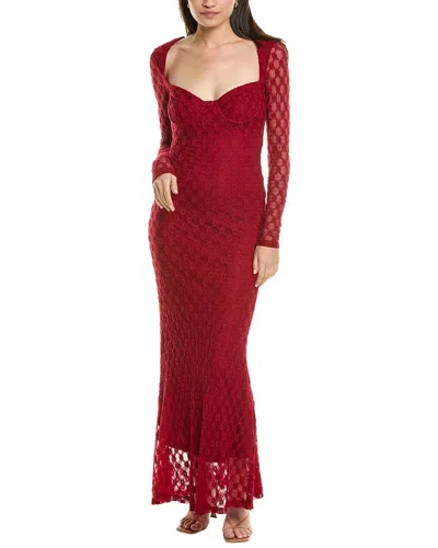 Bardot Avah Midi Dress In Red