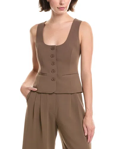 Bardot Azilia Button Through Top In Brown