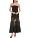 Bardot Azura Strapless Maxi Dress In Black
