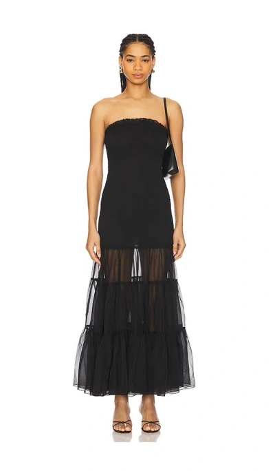 BARDOT AZURA STRAPLESS MAXI DRESS