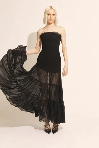 Bardot Azura Strapless Maxi Dress In Black