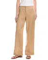 Bardot Balia Hipster High Waist Linen Pants In Brown