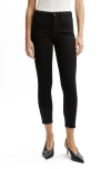 Bardot Bella Crop Skinny Jeans In Black