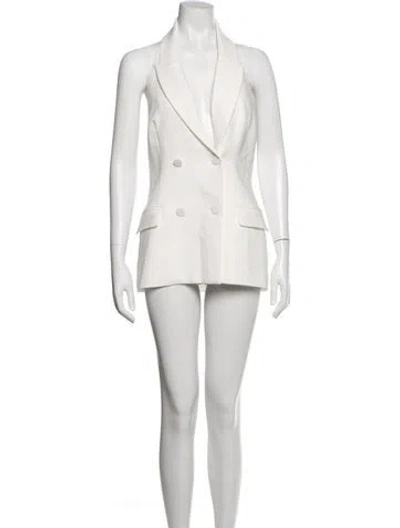 Pre-owned Bardot Blazer In White