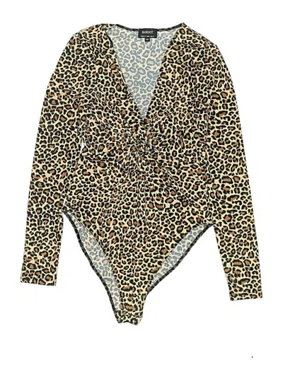 Pre-owned Bardot Bodysuit In Gold