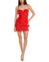 Bardot Brias Lace Minidress In Red