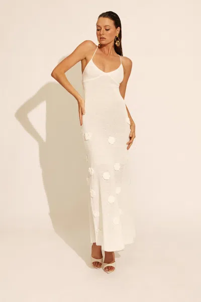 Bardot Brody Halter Knit Dress In Ivory