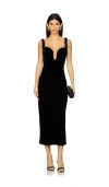 Bardot Brooklyn Midi Dress In Black
