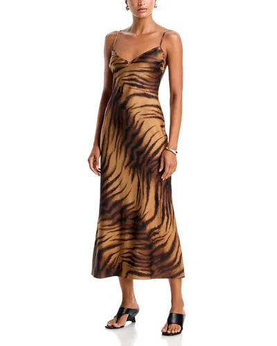 Bardot Brynlee Printed Slip Dress In Animal Print