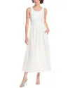 Bardot Bryony Lace Poplin Midi Dress In Multi