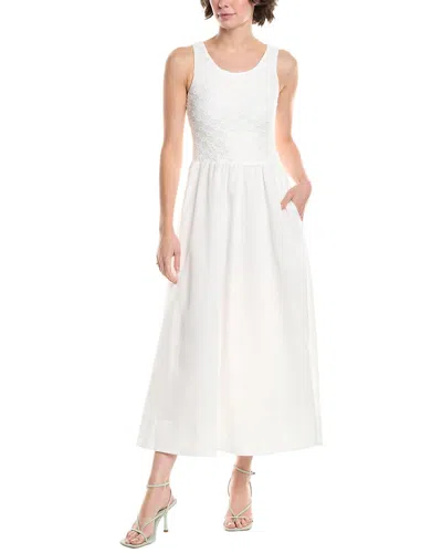Bardot Bryony Lace Poplin Midi Dress In Multi