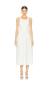 Bardot Bryony Lace Poplin Midi Dress In Orchid White