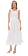 Bardot Bryony Lace Poplin Midi Dress Orchid Wht In Orchid Wht