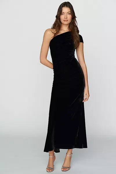 Bardot Calia One Shoulder Maxi Dress In Black