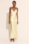 Bardot Demeter Open Back Slipdress In Canary Ylw