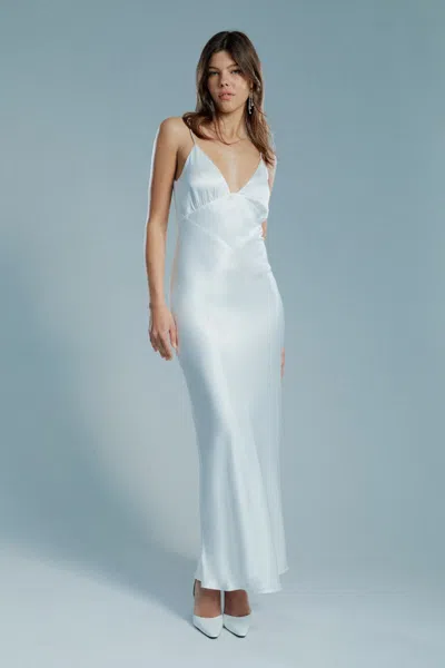 Bardot Capri Diamonte Slip Dress In Orchid Wht