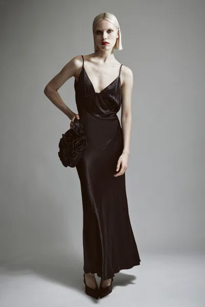 Bardot Capri Slip Dress In Black