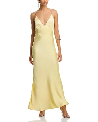 BARDOT CAPRI YELLOW SLIP DRESS