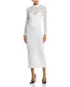 Bardot Carmen Lace Corset Midi Dress In White