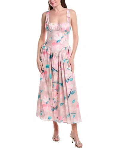 Bardot Cartia Printed Maxi Dress In Pink