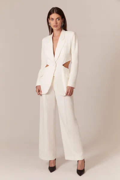 Bardot Cassian Cut Out Blazer In Ivory
