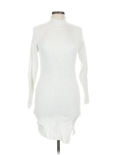 Pre-owned Bardot Casual Dress In White