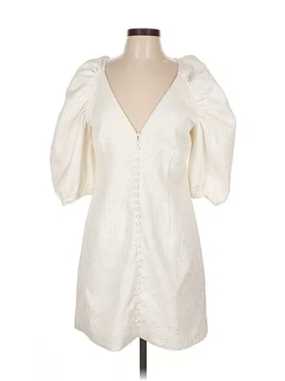 Pre-owned Bardot Casual Dress In White