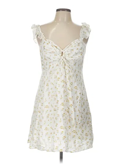 Pre-owned Bardot Casual Dress In White