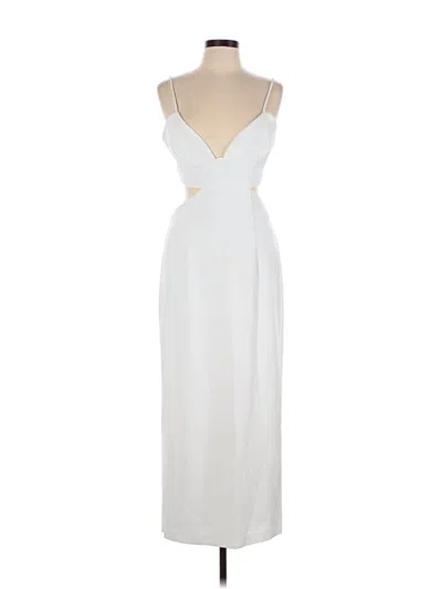 Pre-owned Bardot Casual Dress In White