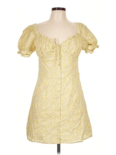 Pre-owned Bardot Casual Dress In Yellow