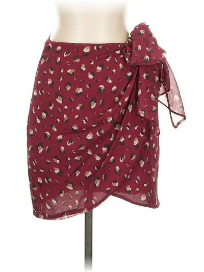 Pre-owned Bardot Casual Skirt In Burgundy