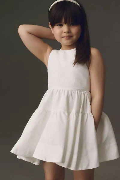 Bardot Chiara Mini Flower Girl Dress In White