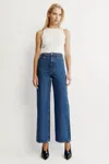 Bardot Cindy High Waist Wide Leg Jeans In Indigo